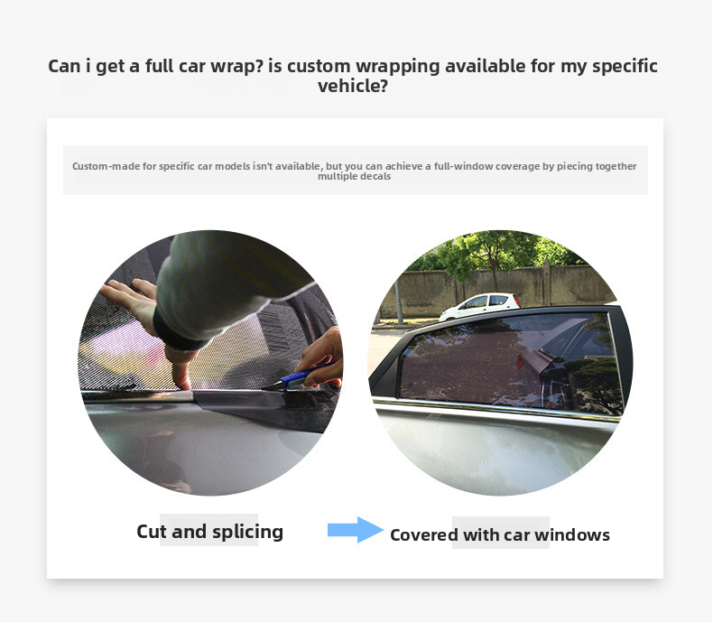 Interior Side Window Electrostatic Adhesive Car Panel Sun Protection Sunshade Sticker 2 Pieces_autovado.com