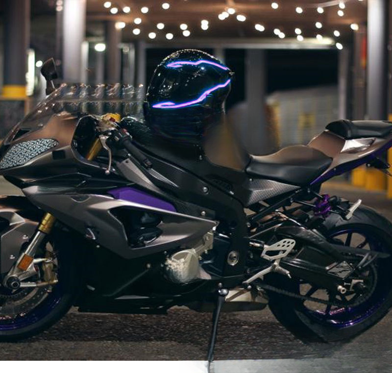 same motorcycle Riding safety LED light strip Motorcycle helmet cold light-emitting_autovado.com