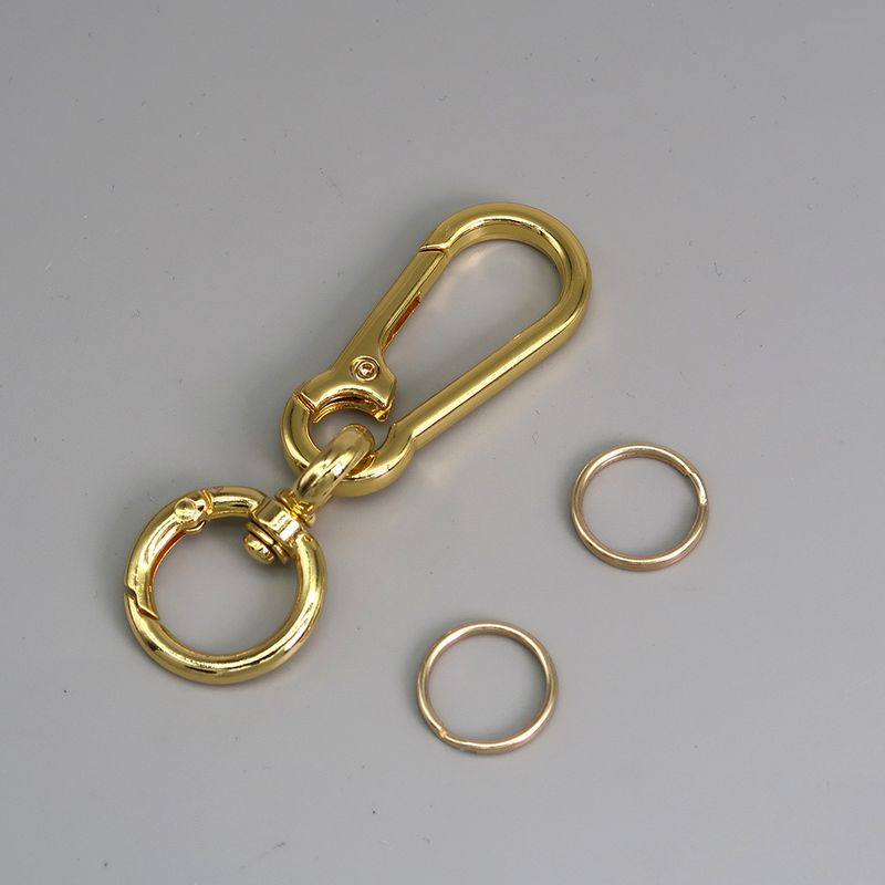 Car Keychain Zinc Alloy Rotating Figure Eight Dog Buckle Men's Waist Hanging Buckle Spring Ring_autovado.com