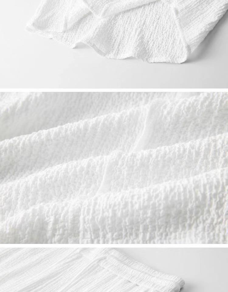 Men's Clothing White Casual Sports Suit For Men In Summer With Lapel, Fashionable, Light Luxury, Pleated Two-piece Suit, Thin And Handsome, Trendy_autovado.com