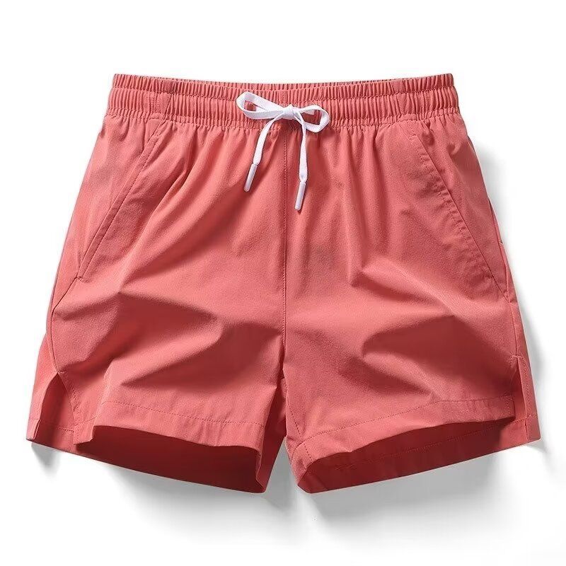 Men's Clothing Summer pants new style ice silk thin fashion casual loose drawstring three-quarter pants men's beach swimming large size shorts_autovado.com