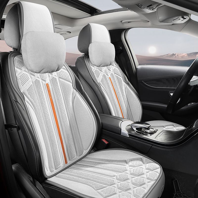 New Four Seasons universal car cushion car seat cover autumn and winter plush seat cushion suede saddle cushion breathable car cushion_autovado.com