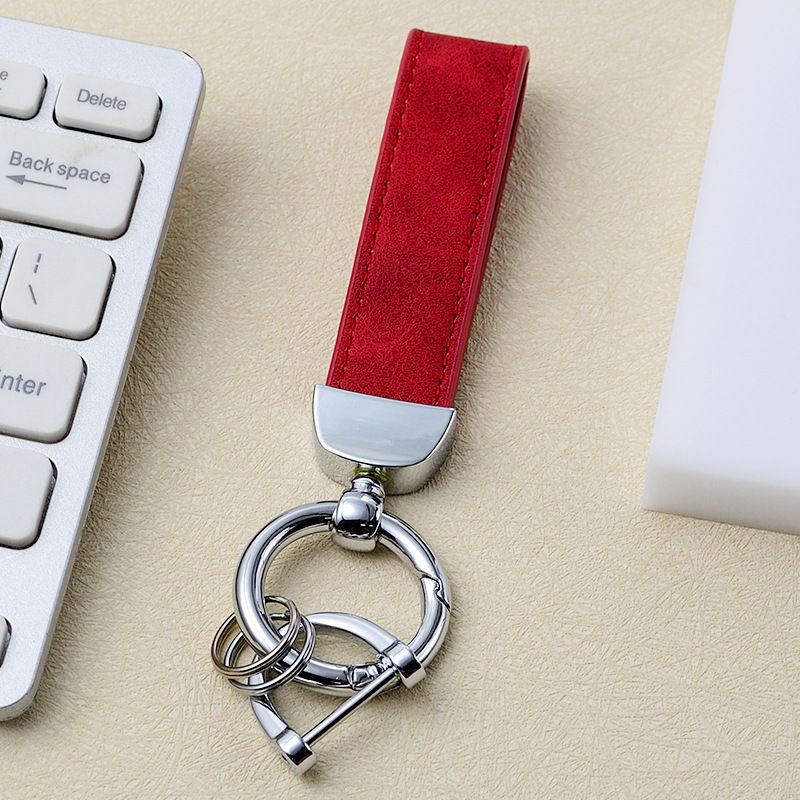 Vintage Leather Leather Car Keychain_autovado.com