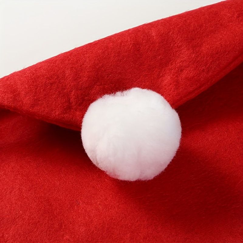 Christmas Car Seat Santa Hat Cross-Border Hot-Selling Headrest Cover Decorative Supplies Scene Setup Props_autovado.com
