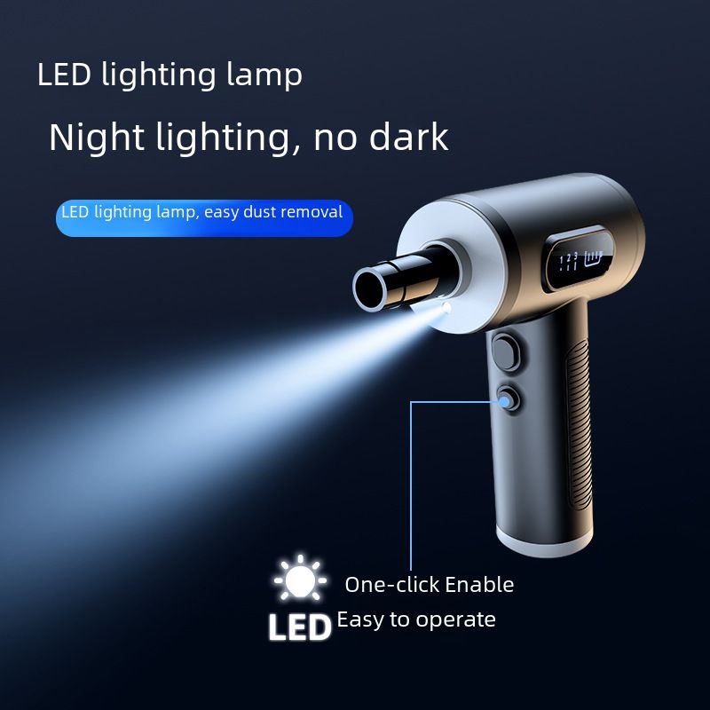 New dust blower blowing and suction integrated handheld high power 50000RPM portable vacuum cleaner for car with digital display_autovado.com