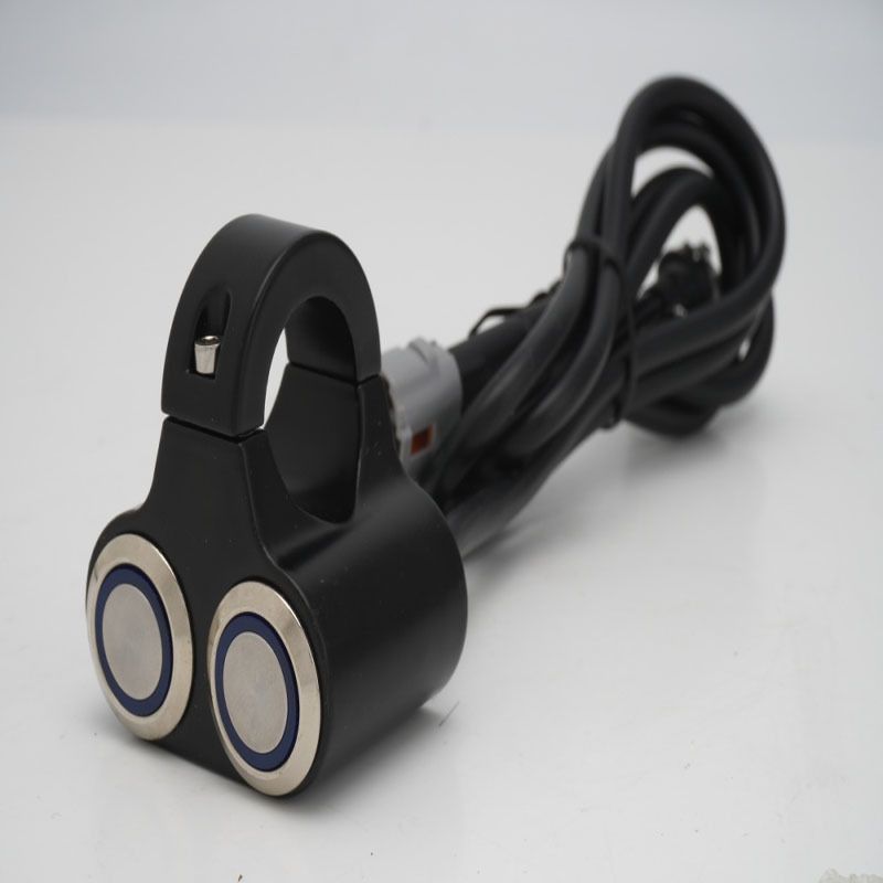 Universal Aluminum Alloy Dual Switch For Car Modifications - Premium Replacement Part For S/X Models - Durable & Lightweight (14.5 * 4.5 * 6.5mm)_autovado.com