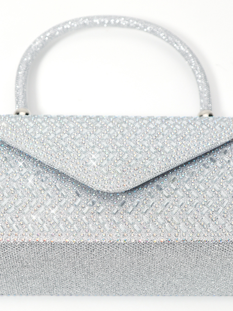 rhinestone new evening bag large capacity handbag women's wedding bridesmaid bag KTV princess dress bag_autovado.com
