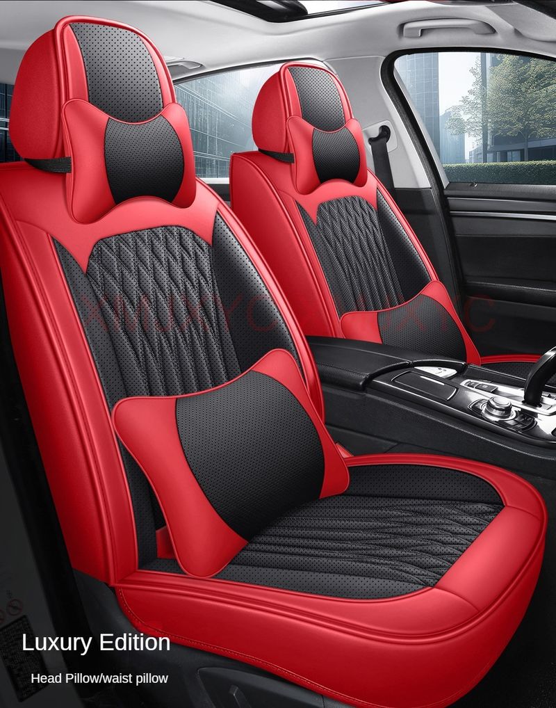 Pu Leather Universal Car Seat Cover For TOYOTA Corolla Camry RAV4 CHR Highlander Land Cuirser Prado Interior Accessories_autovado.com