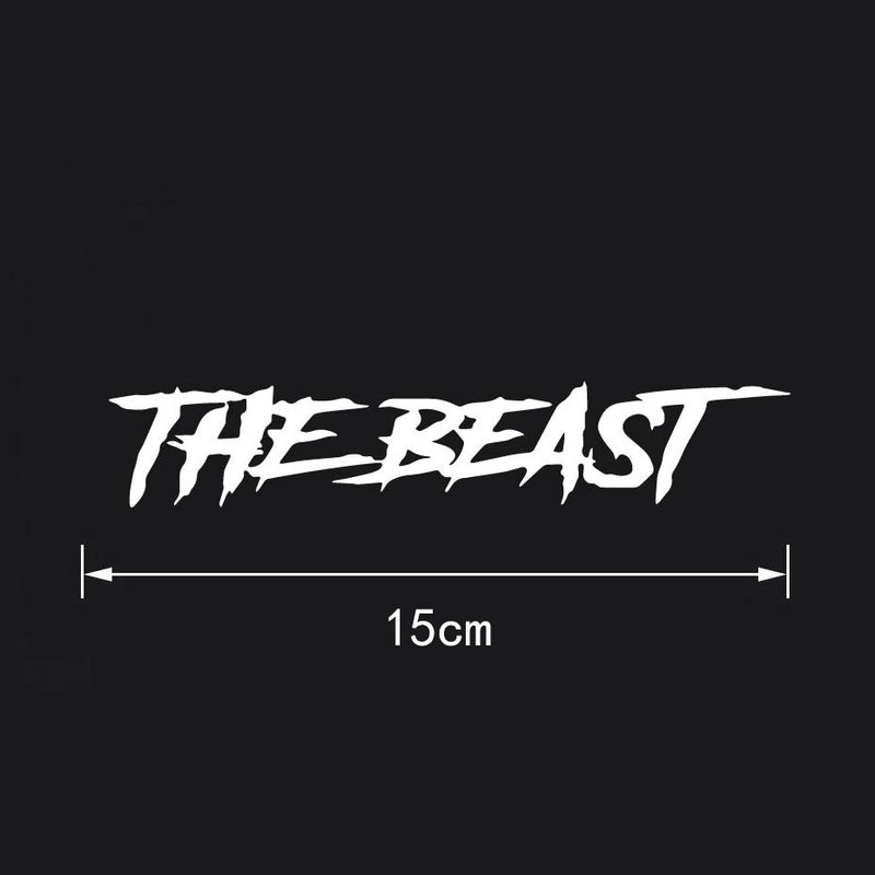 THE BEAST Beast Personalized Creative Trendy English Car Sticker Decoration_autovado.com