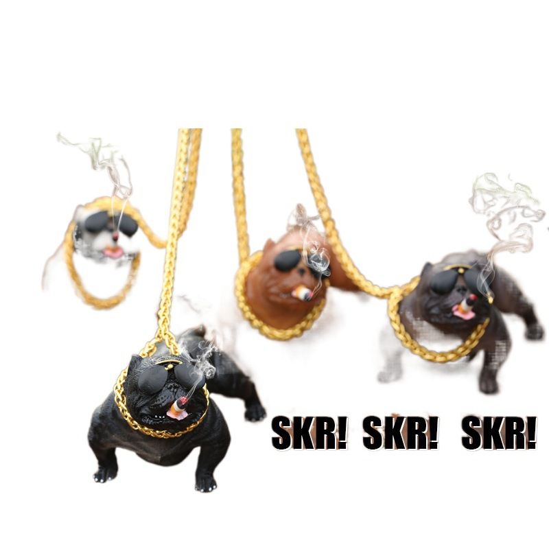 Bull Terrier Personality Creative Interior Sedan Dashboard Decoration High-end Car Accessories_autovado.com