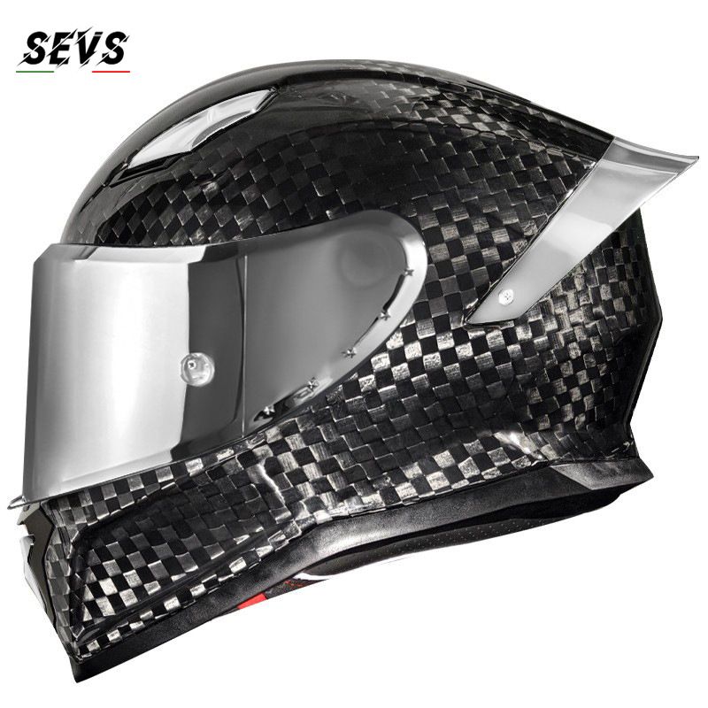 DOT-Certified Carbon Fiber Full-Face Motorcycle Helmet – Ultra-Lightweight 3K/12K/Forged Carbon With Bluetooth, All-Season Riding Protection (M-XXL)_autovado.com