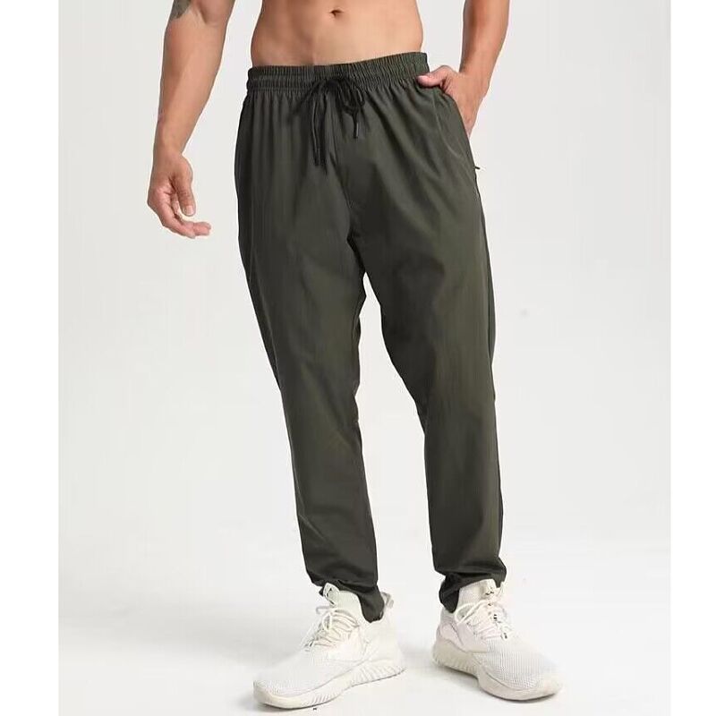 Men's Clothing Sports Casual Trousers Thin Elastic Quick-Drying Loose Skinny Pants Running Fitness Training Pants _autovado.com