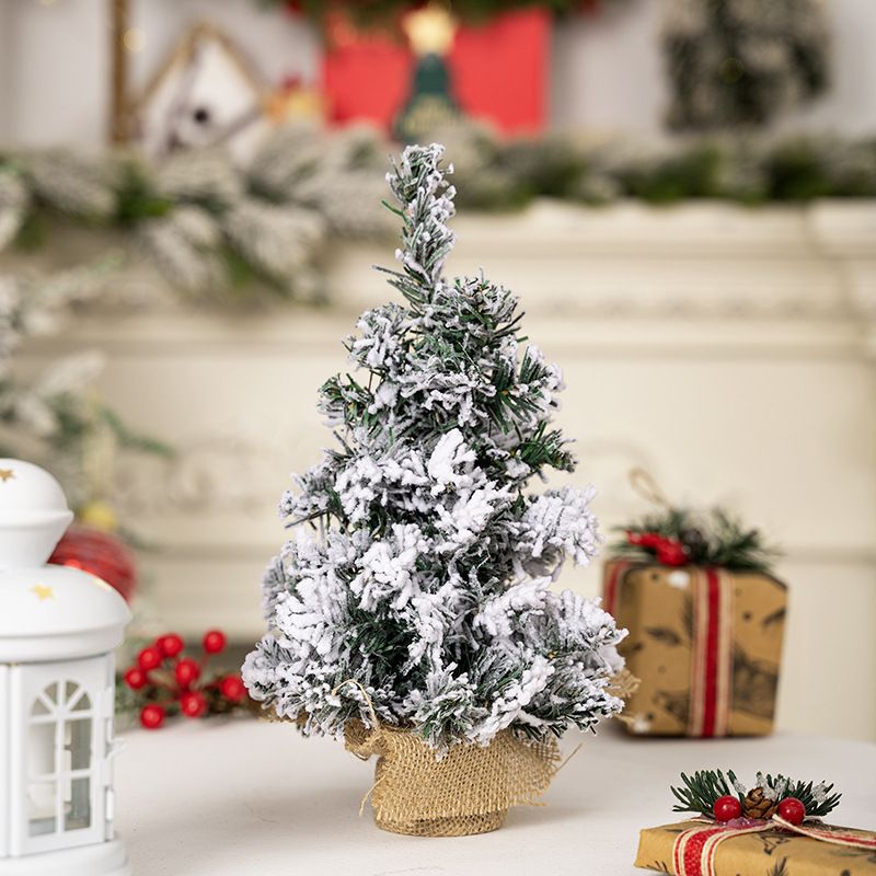 Christmas decorations Creative Christmas Tree Mini tree Tabletop decoration Christmas snow spray tree_autovado.com