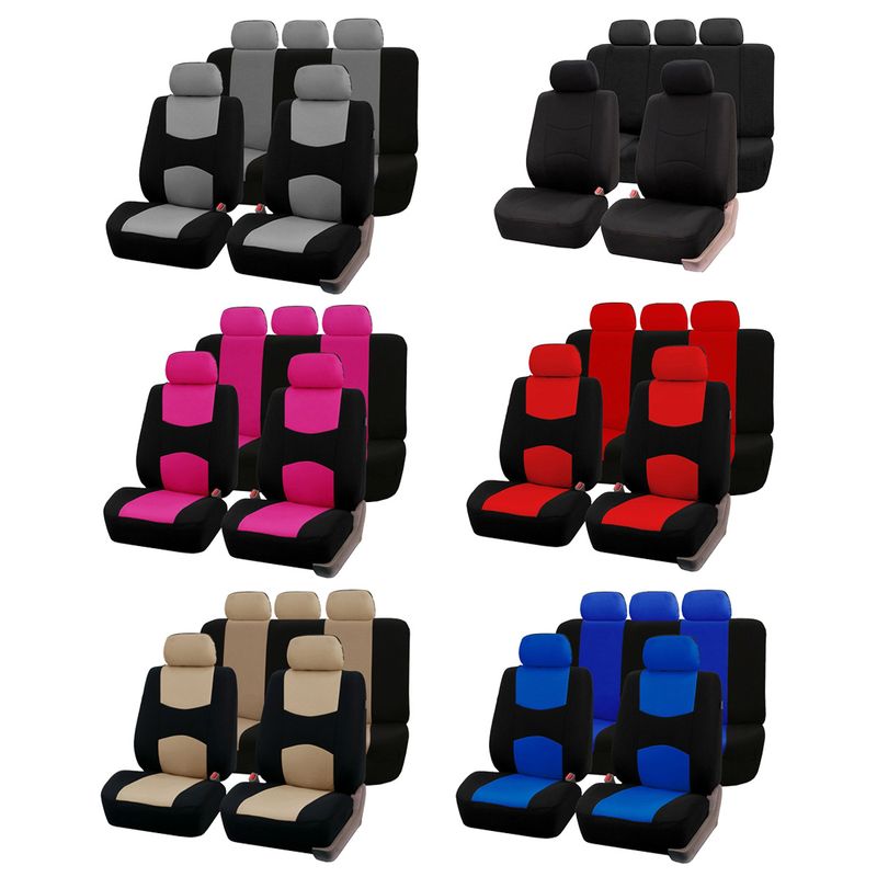 explosions polyester mesh car seat cover hot-selling universal suitable for five-seat models_autovado.com