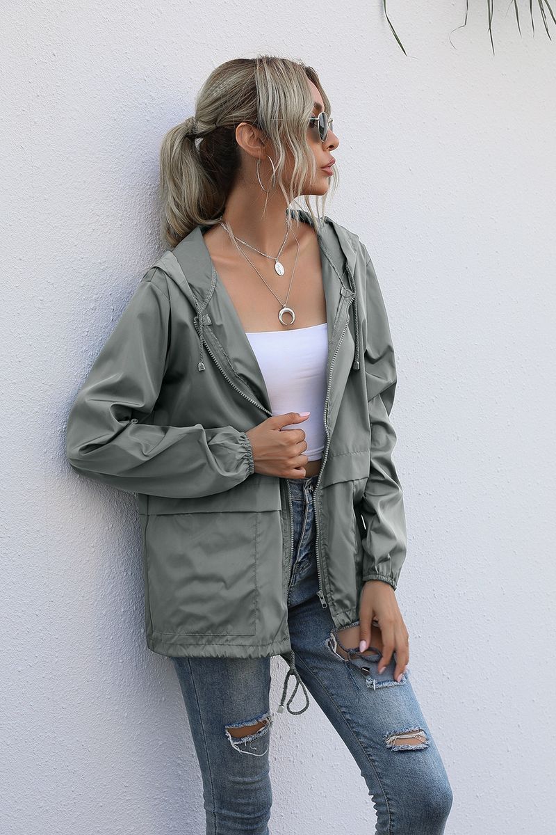 Women's Zipper Hoodie Lightweight Outdoor Hiking Raincoat Jacket Jacket Ready in Stock_autovado.com