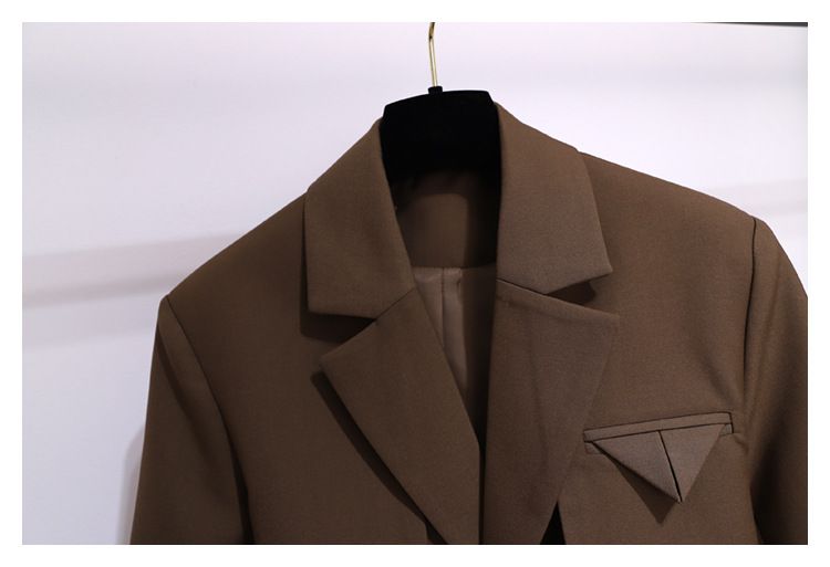 Spring And Autumn Windbreaker Women's New Top Korean Style Chic Coffee Colored Small Suit Jacket For Women Spring And Autumn High-end Suit For Women_autovado.com