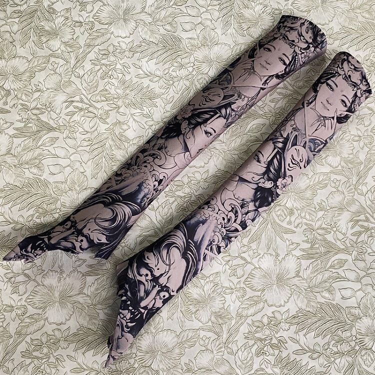 AB Pillar Self-adhesive Back Adhesive Tattoo Flower Arm Personalized Hand-painted Beauty Color Change And Interior_autovado.com