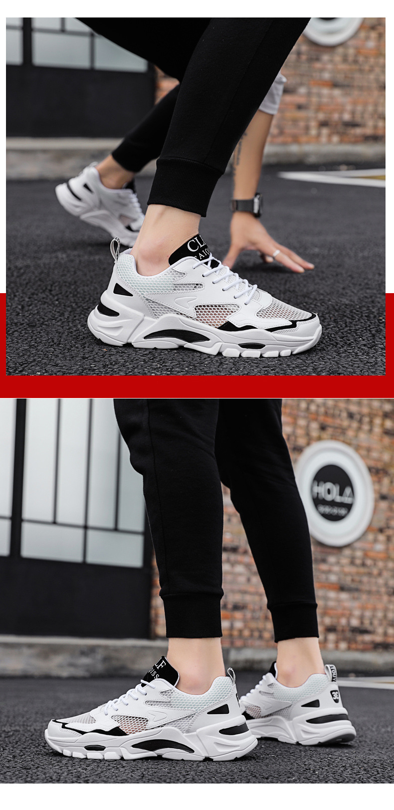 2024 summer mesh shoes men's shoes breathable hollow mesh small size young men's casual sports shoes running shoes_autovado.com