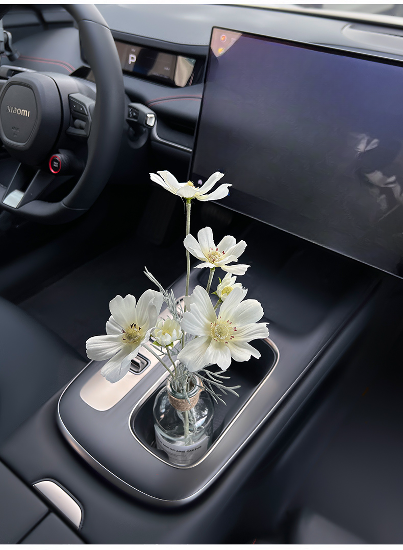 Car bouquet girls, interior accessories good items for cars, center console decorations, high-end simulation vases_autovado.com