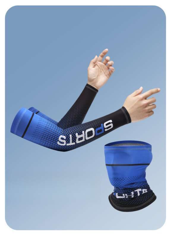 Ice Men's Summer Sun Refreshing, Breathable Arm Protection, Driving, Outdoor Cycling, Sports, Ice Silk Sleeve Cover_autovado.com