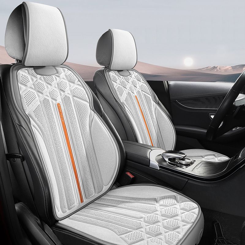 New Four Seasons universal car cushion car seat cover autumn and winter plush seat cushion suede saddle cushion breathable car cushion_autovado.com