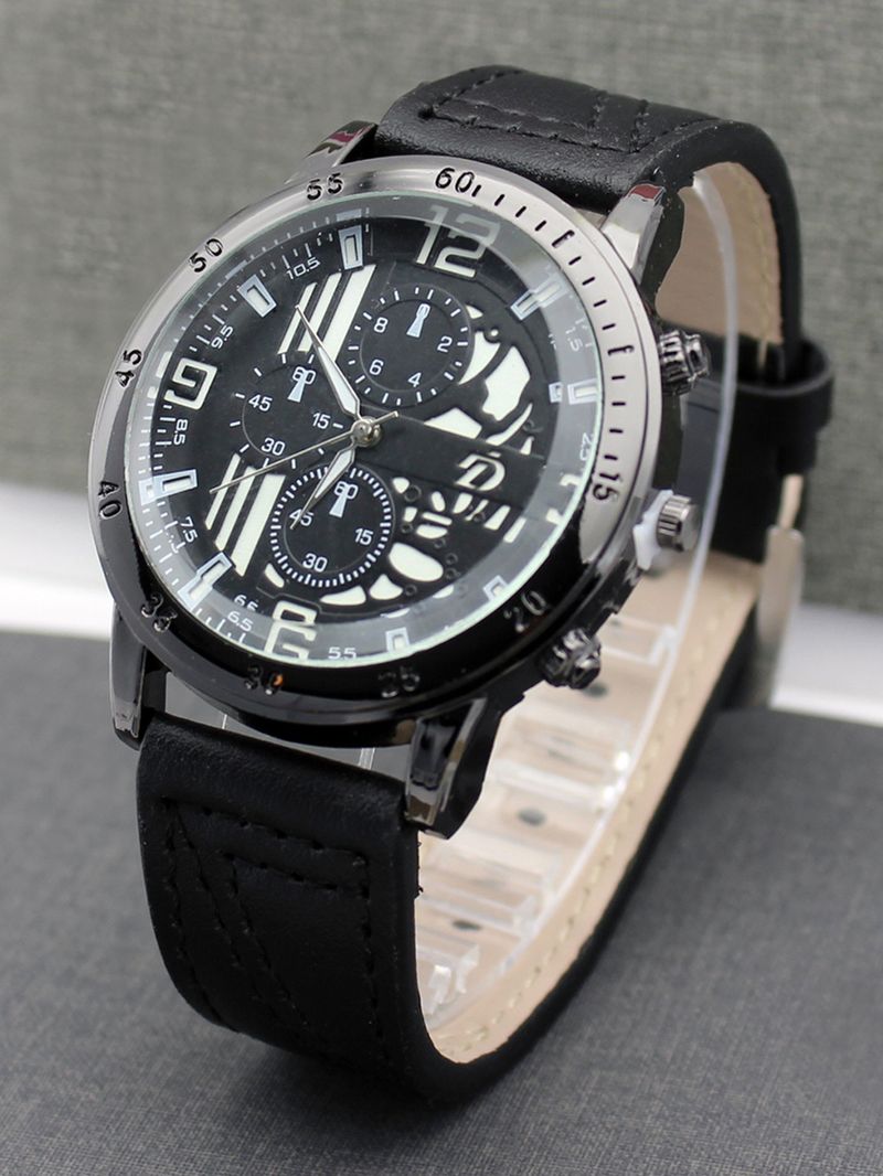 Men's luminous men's watch double-layer belt men's watch_autovado.com