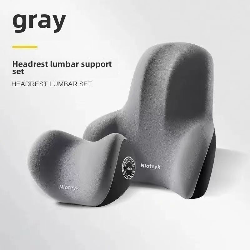 Logo Customized High-end Car Small Headrest Lumbar Support Memory Foam Cushion Lumbar Cushion Backrest Lumbar Pillow Car Neck Support_autovado.com