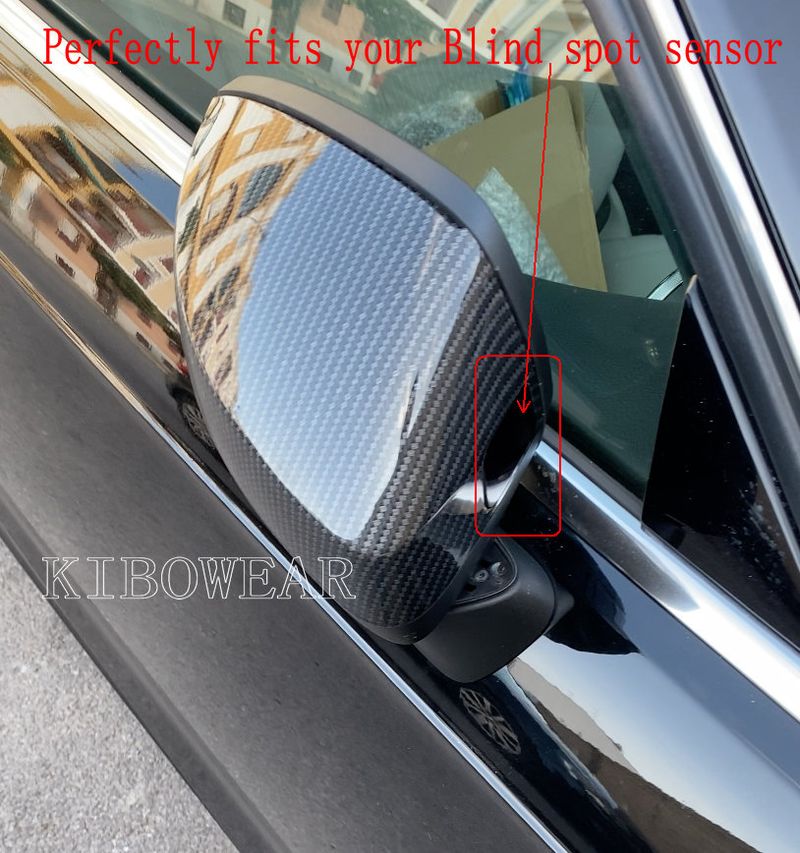 Pair for Auto A3 S3 8V Side Wing Mirror Covers Caps (Carbon Look) Replace 2015 2016 2017 2018 2013 2014 2019_autovado.com