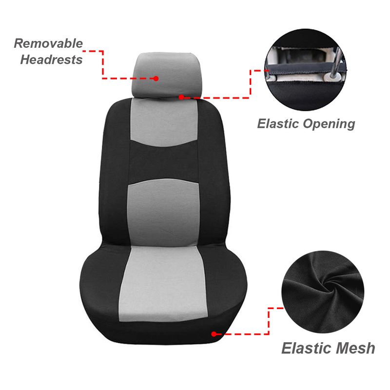 explosions polyester mesh car seat cover hot-selling universal suitable for five-seat models_autovado.com
