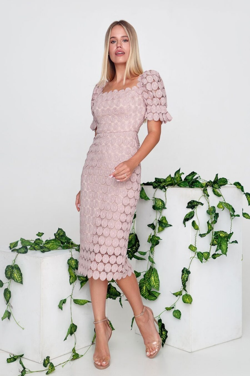 Women's Mid-waist Solid Color Breast Wrap Slim Dress_autovado.com