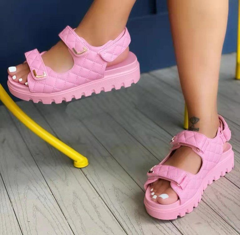 Women's fashion new large size platform sandals round head small wind sandals_autovado.com