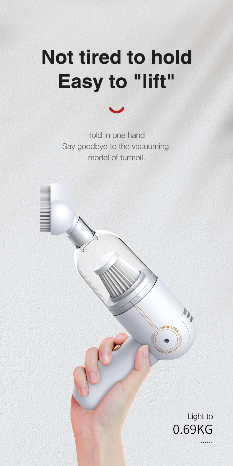 ACZT Portable Wireless Vacuum - Handheld High Power Dust Collector For Car & Home_autovado.com