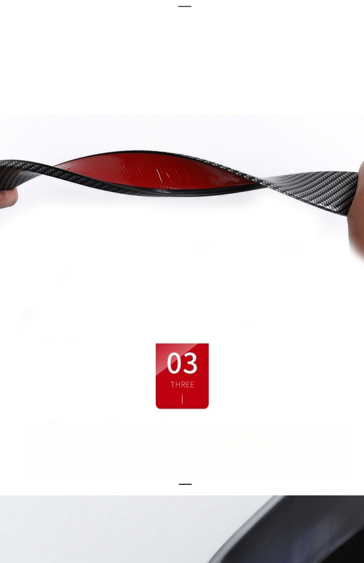 Universal Wide Body Carbon Fiber Anti-Scratch Sticker Decorative Rubber Wheel Arch Car Anti-Collision Strip_autovado.com