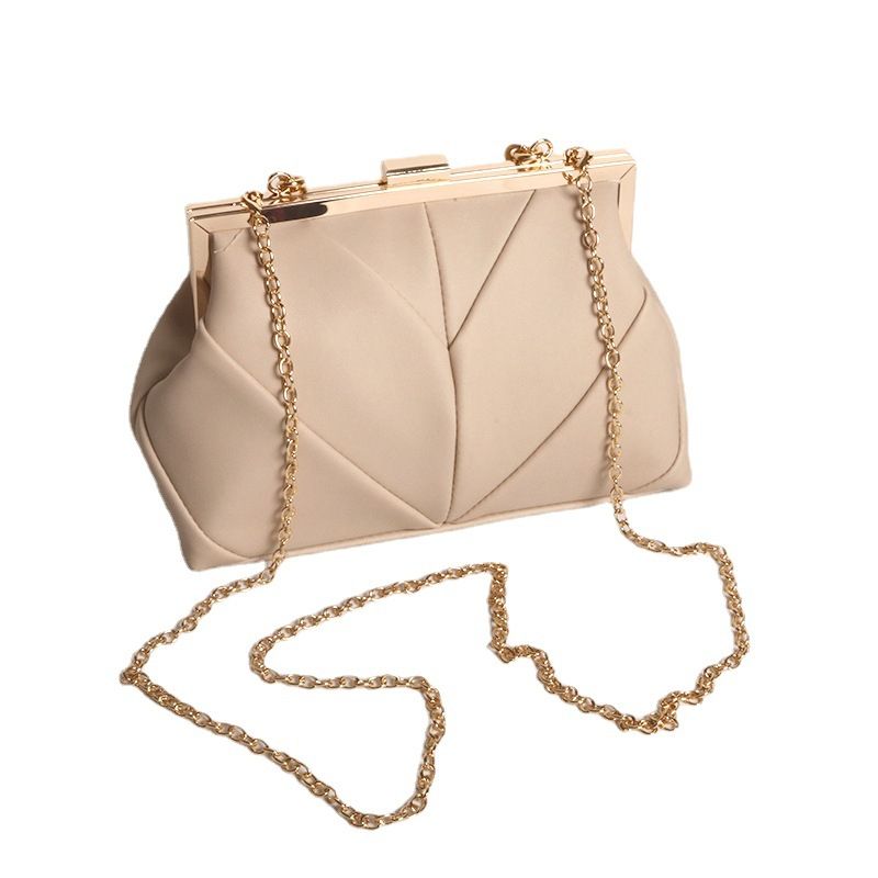 flashing metal bar lock evening bag handbag celebrity chain evening bag_autovado.com