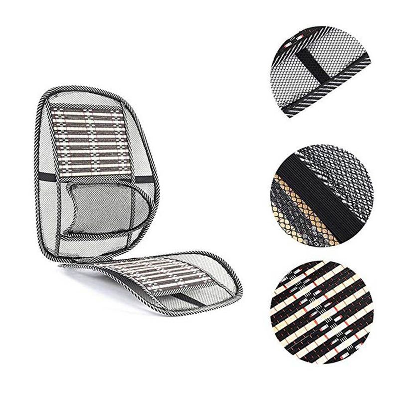 Ventilation Breathable Interior Accessories Chair Massage Lumbar Car Seat Cooling Support Waist Cushion Auto Back Pad_autovado.com
