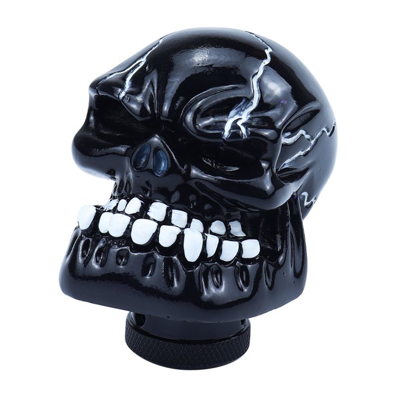 Car Personalized Modification Big Tooth Ghost Skull Universal Shift Handle Gear Knob_autovado.com