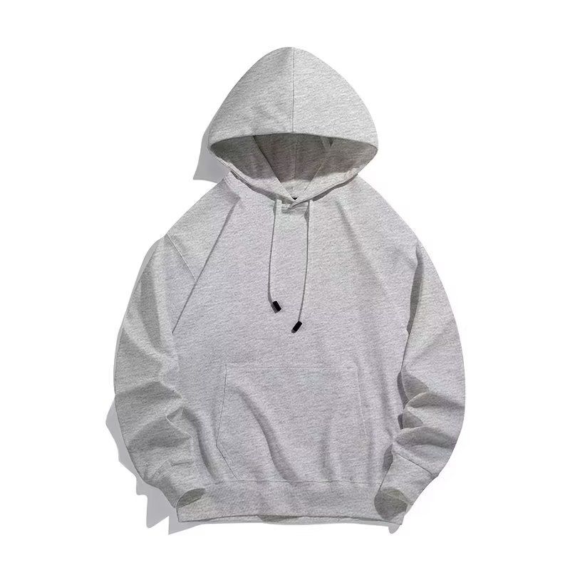 Men's Clothing Factory direct sales heavy 320g pure cotton hooded sweatshirt men and women loose tops drop shoulder pullover casual hoodie trend_autovado.com
