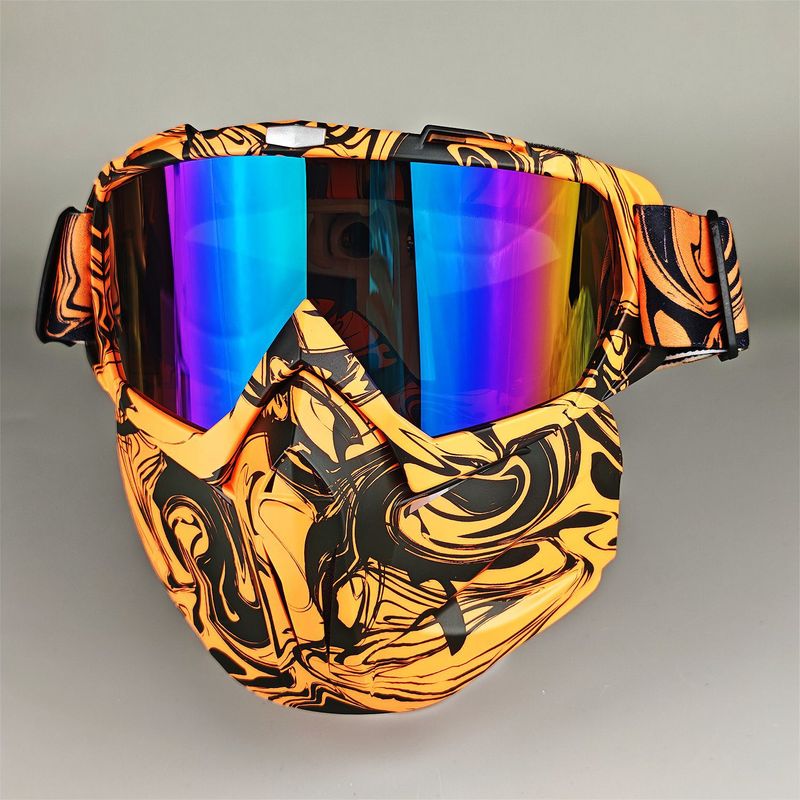 Detachable Motorcycle Snow Goggles With UV400 Protection – Windproof, Anti-Dust, Unisex Riding Mask – Multiple Lens Colors Available_autovado.com