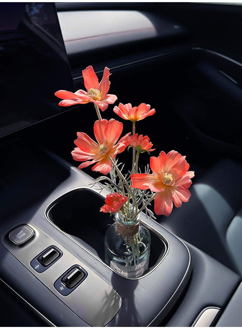 Car bouquet girls, interior accessories good items for cars, center console decorations, high-end simulation vases_autovado.com