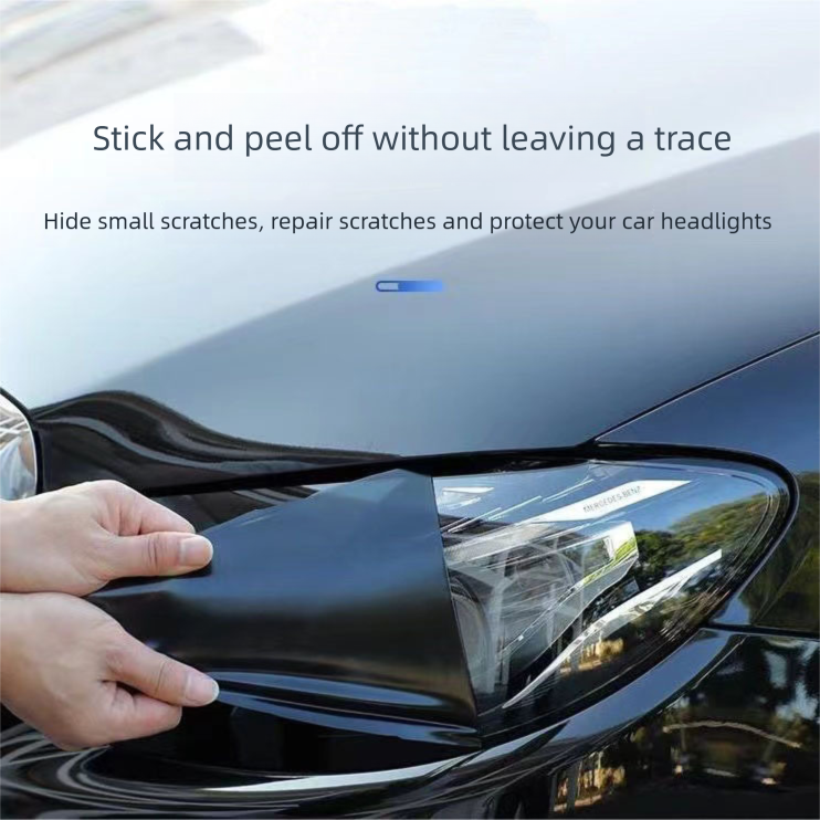 Car Headlight Blackened Brake Tail Anti-Scratch Color Changing Motorcycle Transparent Light Film_autovado.com