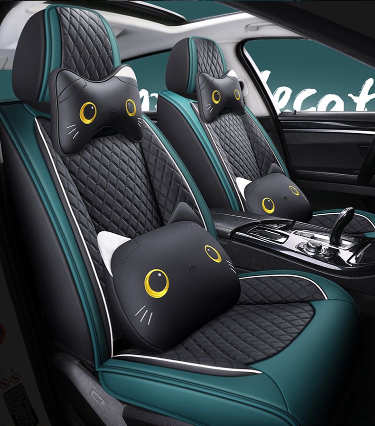 Car seat cushion four seasons universal fully surrounded cute seat cover goddess seat cushion all-inclusive car seat cover winter car interior_autovado.com