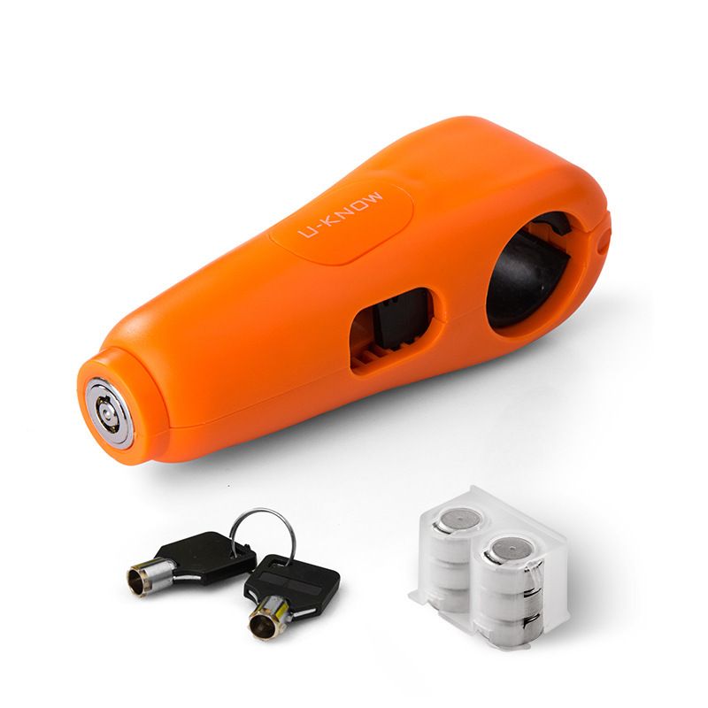 Anti-Theft Front Electric Bike Motorcycle Bicycle Handlebar Alarm Handbrake Brake Lock_autovado.com