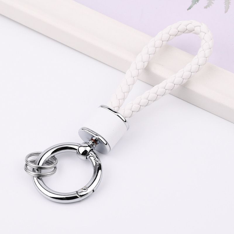 Fashion Braided Rope Anti Lost Keychain Chain Personalized Car Keychain Female Cute Women's Bag Key Pendant_autovado.com