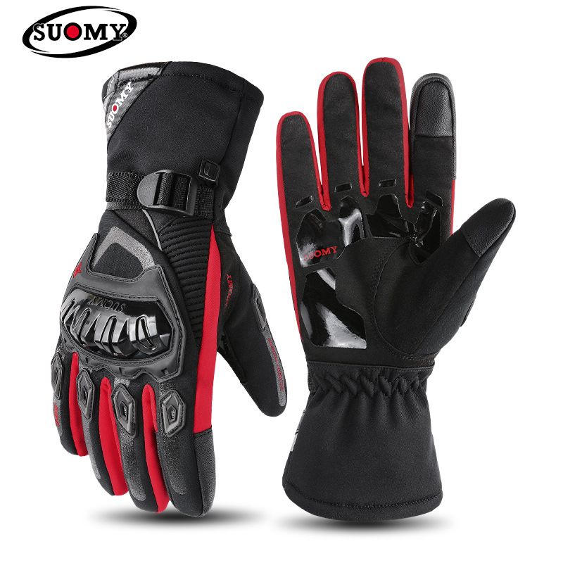 Winter Motorcycle Waterproof Warm All-Season Riding Motorbike Rider Anti-Fall Off-Road Thickened Long Gloves For Men_autovado.com
