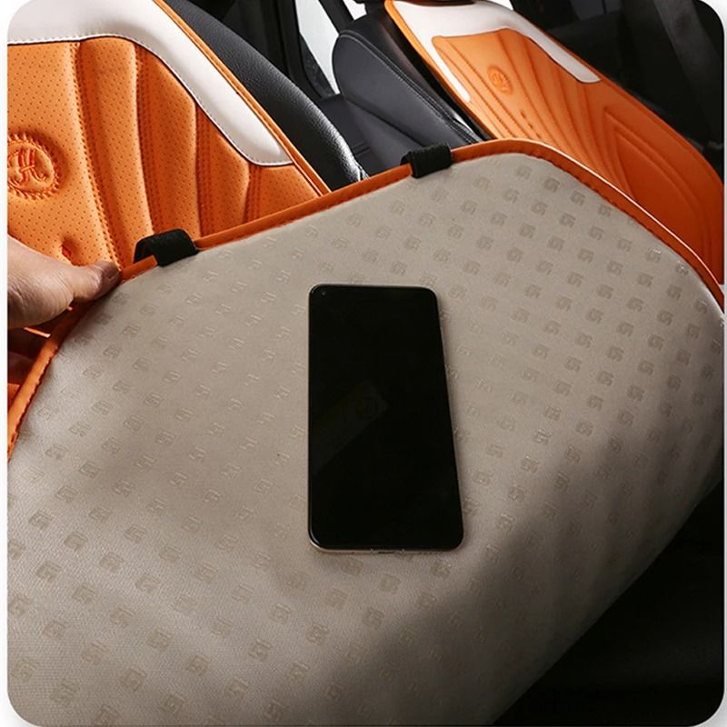 Full Set Cover Universal Four Season Suede Car Seat Cushion Protector Mat Backrest Auto Interior Pad Fit For Most Cars_autovado.com