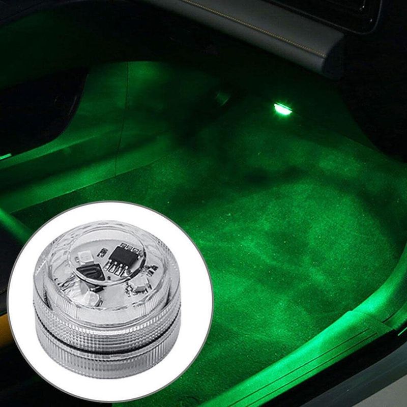 Multi-color light emitting car interior wireless atmosphere light LED environmental protection car cable remote control dazzling decorative lights_autovado.com