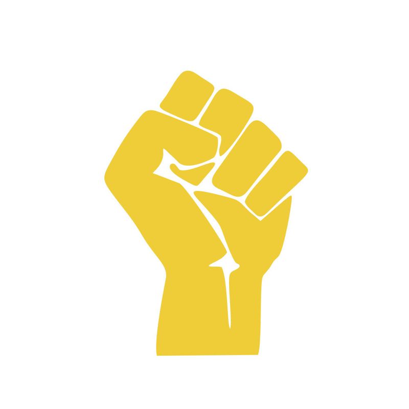 Clenched fist inspirational vinyl car decoration sticker home glass window wall notebook pvc sticker_autovado.com