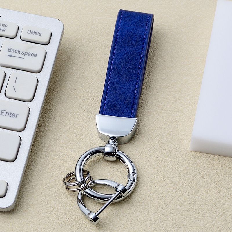 Vintage Leather Leather Car Keychain_autovado.com