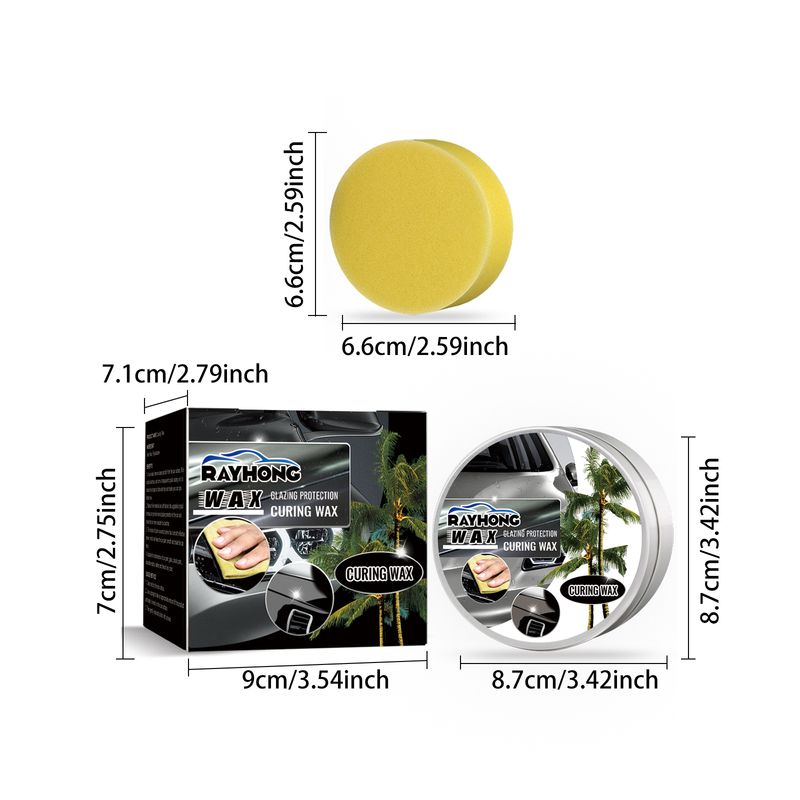 Rayhong Curing Wax, Car Paint Refurbished Dust And Light Protection Wax Car Paint Plated Crystal Seal Glaze Coating Wax_autovado.com