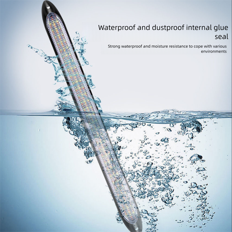 Start Scanning New Car Dual Color Flowing Turn Signal Modified High Brightness LED Daytime Running Lights_autovado.com